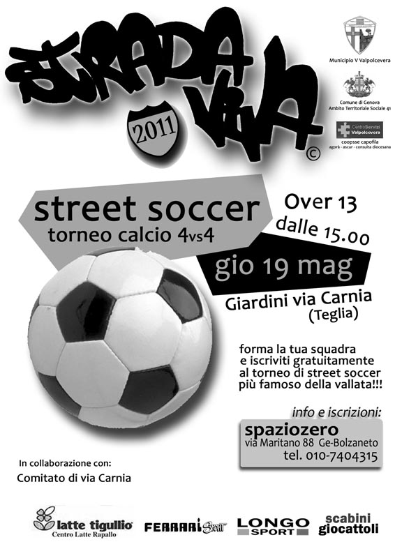 Locandina SV2011 x Calcio 13+ via Carnia